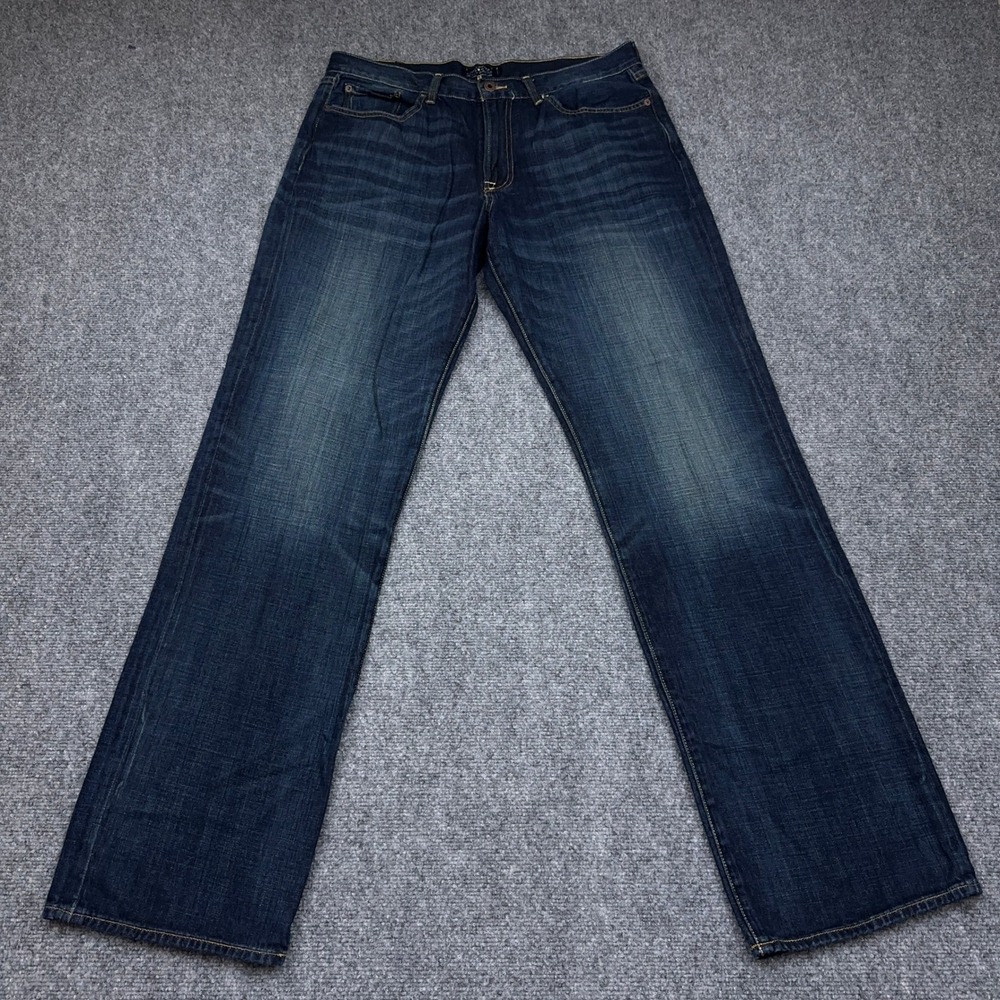 Lucky Brand 361 Vintage Straight Jeans Men's 36x36 Dark Wash Denim 100% Cotton